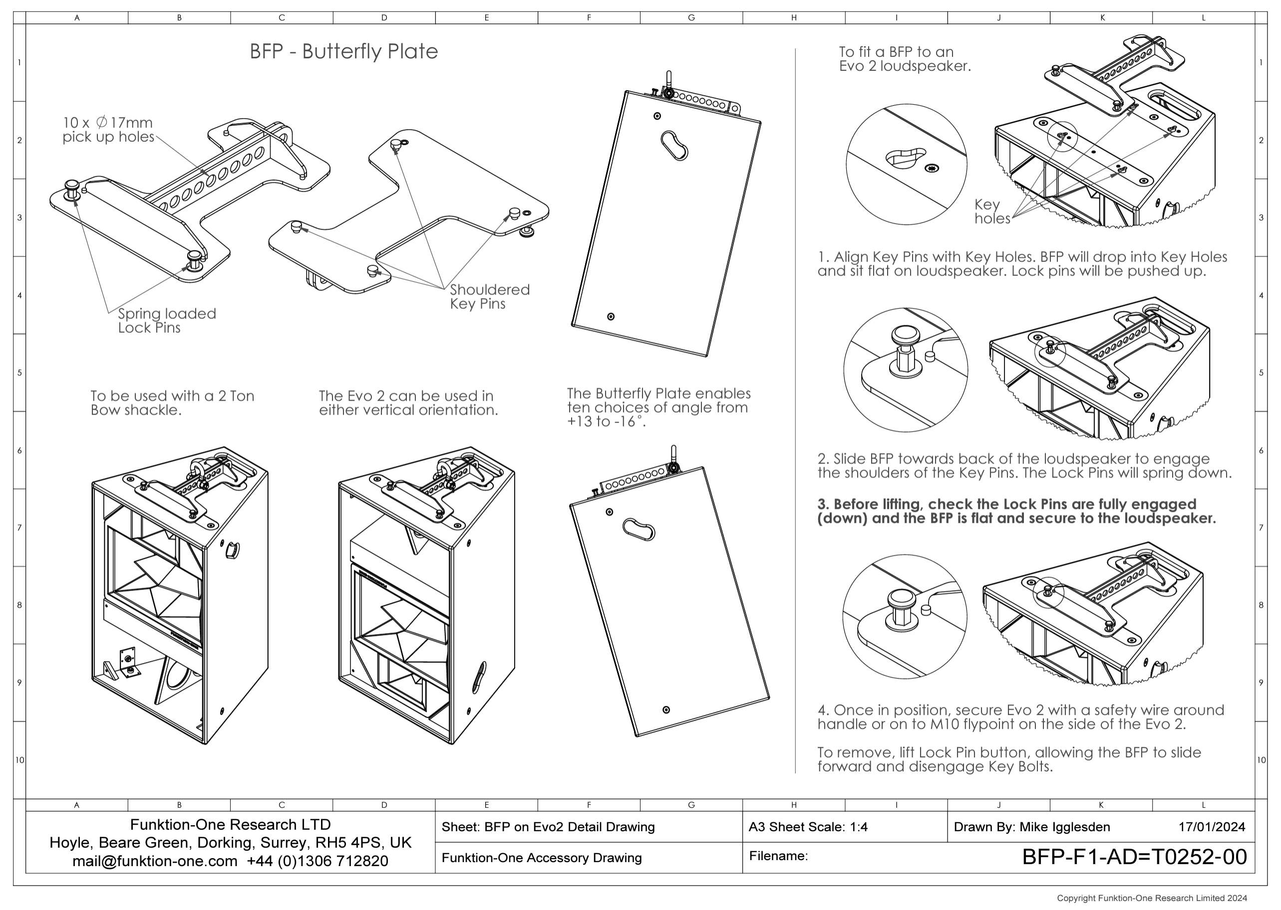 Funktion-One BFP-E2 Flug-Butterfly-Plate Set (2er-Set)